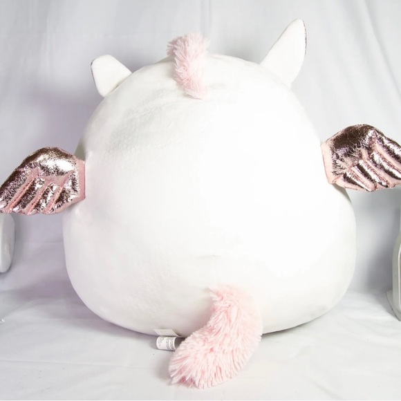 Squishmallow Raquel the White Unicorn 20" Pink Kellytoy Soft Plush LIKE NEW - Picture 11 of 13